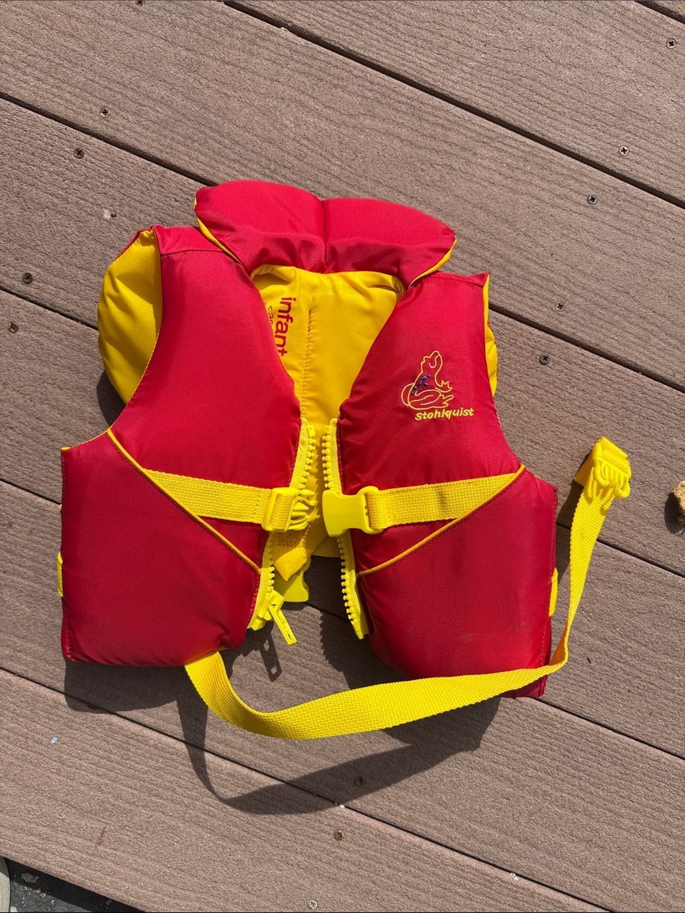 Kids Swim Bib - Red and Yellow Infant Swim Aid